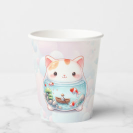 Whimsisches Cat Adventure Pappbecher