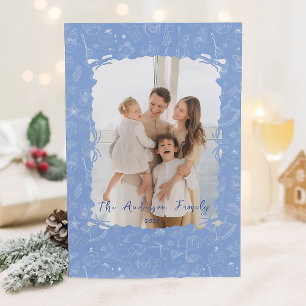 Whimsisches Foto Weihnachtskarte Feiertagskarte