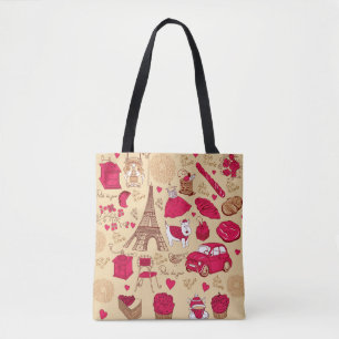 Whimsisches französisches Design-Tasche Tasche