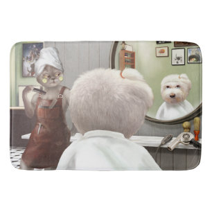 Whimsisches Friseursalon Badematte