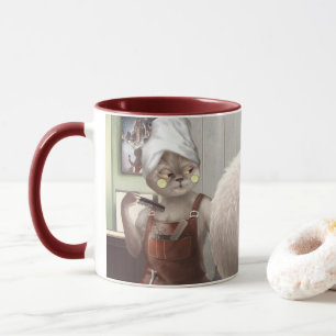 Whimsisches Friseursalon Tasse