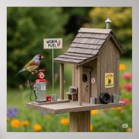 Whimsisches Gaskraftwerk Birdhouse