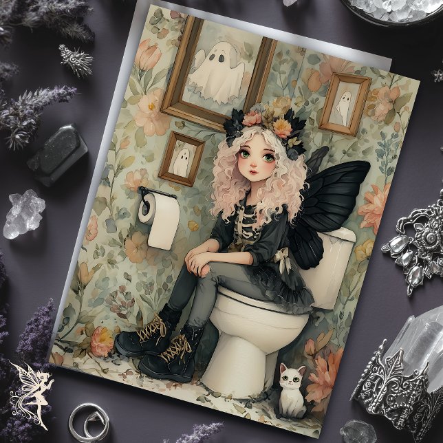 Whimsisches Halloween Fairy und Cat Decoupage Seidenpapier (Von Creator hochgeladen)