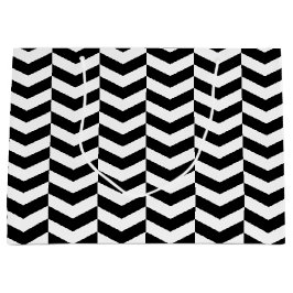 Whimsisches Herringbone Große Geschenktüte