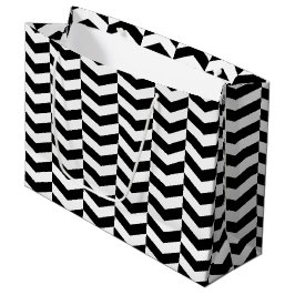 Whimsisches Herringbone Große Geschenktüte