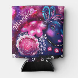 Whimsisches Kaninchen "Glamour Bunny" Pink Lila Dosenkühler