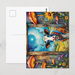 Whimsisches Kuh Dreamscape Postkarte