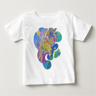 Whimsisches Kunstwerk Baby T-shirt