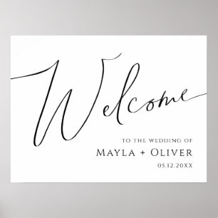 Whimsisches Minimalistisches Skript Poster