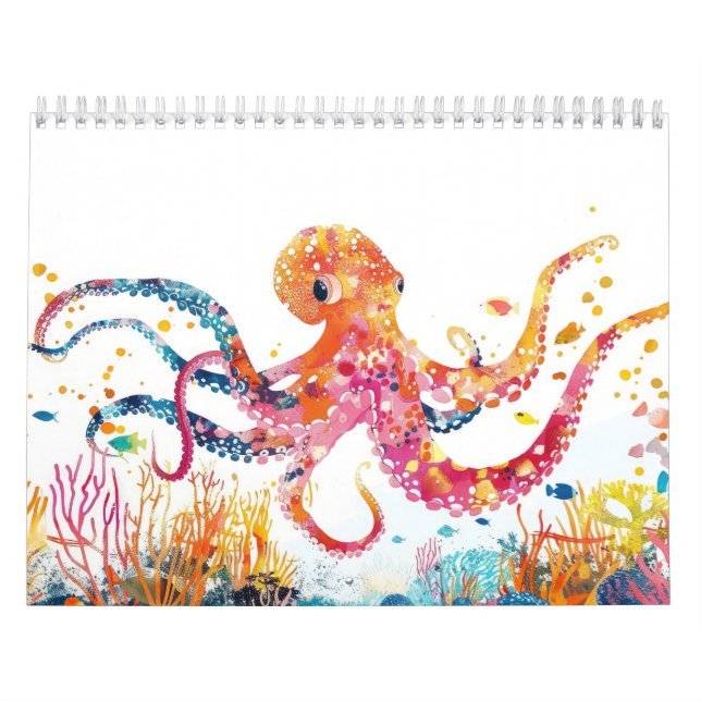 Whimsisches Niedliche Tiere Kalender (Titelbild)