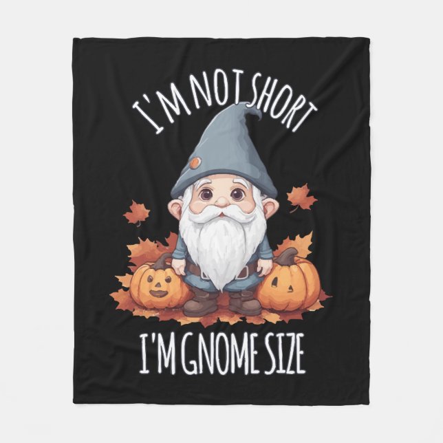 Whimsisches Niedliches Gnome im Herbst Fleecedecke (Vorderseite)