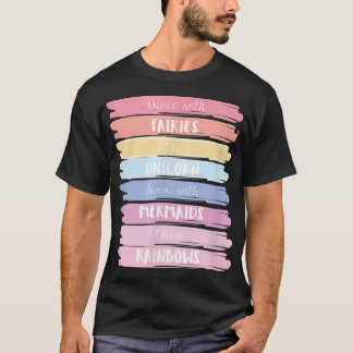 Whimsisches, niedliches grafisches Top T kurze Ärm