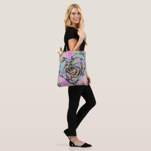 Whimsisches niedliches Herz bunt zeichnend Tasche