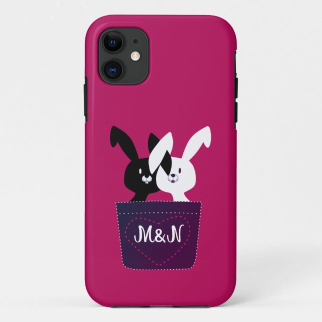 Whimsisches Niedliches Schwarz-Weiß-Sonnenlicht-Li Case-Mate iPhone Hülle (Rückseite)