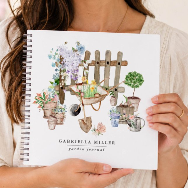 Whimsisches Personalisiert Gartenblatt Notizbuch (Von Creator hochgeladen)