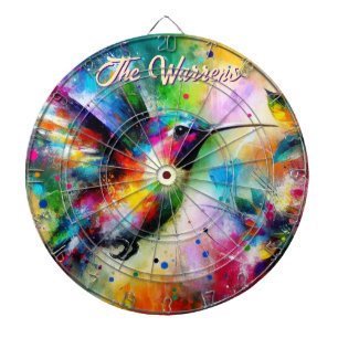 Whimsisches Personalisierter Hummingbird Dartscheibe