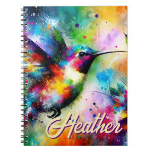 Whimsisches Personalisierter Hummingbird Notizblock