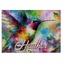 Whimsisches Personalisierter Hummingbird Schneidebrett