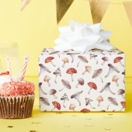 Whimsisches Pilzmuster Geschenkpapier