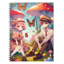 Whimsisches Romantisches Anime Couple