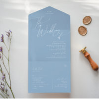 Whimsisches Skript | Blaue Hochzeit von Siegel und