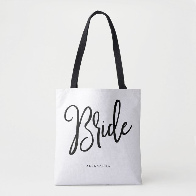 Whimsisches Skript | Bride Tasche (Vorderseite)