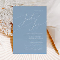 Whimsisches Skript | Dusty Blue Just Liebe Wedding
