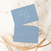 Whimsisches Skript | Dusty Blue Wedding Vielen Dan