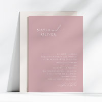 Whimsisches Skript | Dusty Rose Traditionelle Hoch