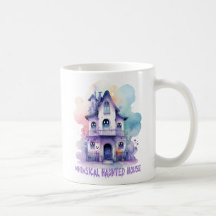 Whimsisches Spuk Haus Kaffeetasse