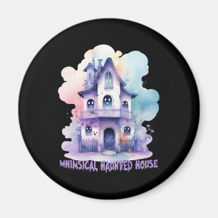Whimsisches Spuk Haus Magnet