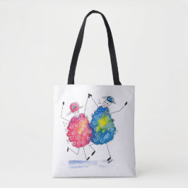 Whimsisches Tanzschaf Tasche