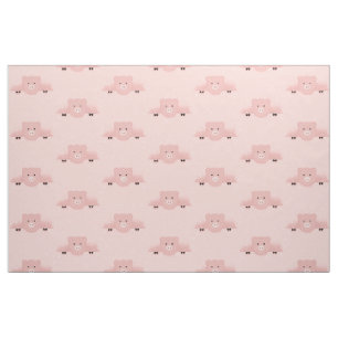 Whimsisches und Extravagantes rosa Schwein Niedlic Stoff