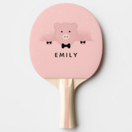 Whimsisches und Extravagantes rosa Schwein Niedlic Tischtennis Schläger