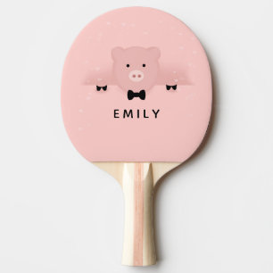 Whimsisches und Extravagantes rosa Schwein Niedlic Tischtennis Schläger