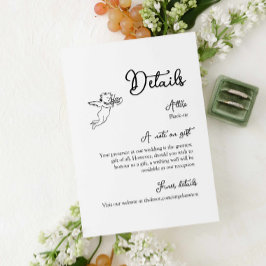 Whimsisches Verschlusskarte Begleitkarte