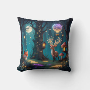Whimsisches Walderlebnis Kissendecke Kissen
