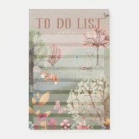 Whimsisches Waldland Szene farbiger Bleistift