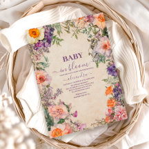 Whimsisches Wasserfarbenfloral