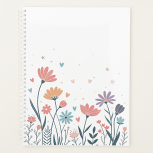 Whimsisches Watercolor Floral Notebook Planer