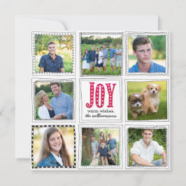 Whimsisches Weihnachten Doodled Joy Foto Collage