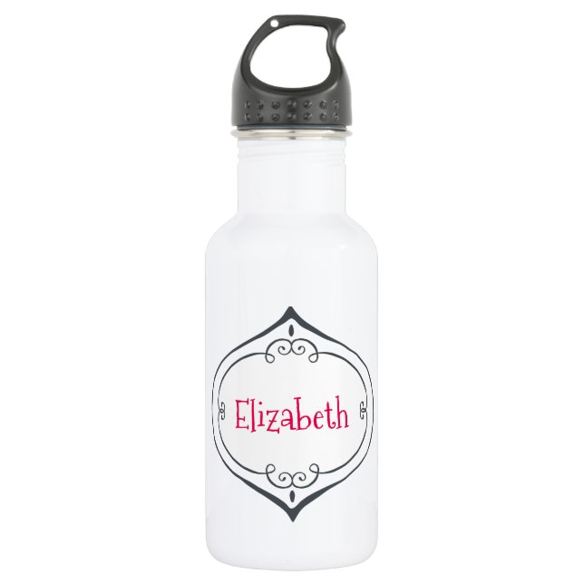 Whimsisches Weihnachtsdesign individuell angepasst Trinkflasche (Vorderseite)