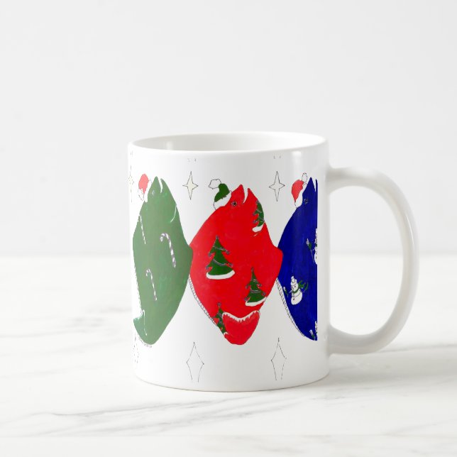 Whimsisches Weihnachtsfest Alaska Wildlife Coffee  Kaffeetasse (Rechts)