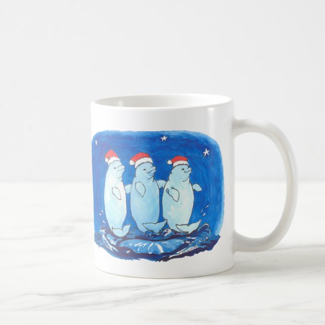 Whimsisches Weihnachtsfest Alaska Wildlife Coffee  Kaffeetasse (Rechts)