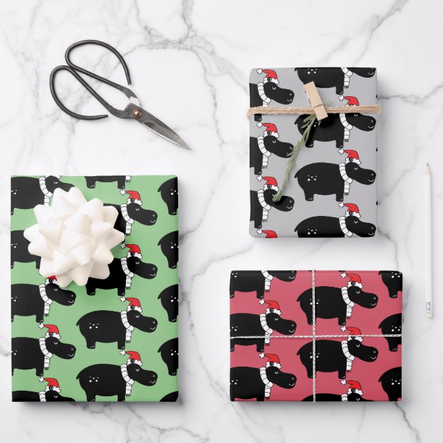 Whimsisches Weihnachtsfest Geschenkpapier Set (Vorderseite)
