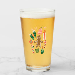 Whimsisches Weihnachtsglas Glas