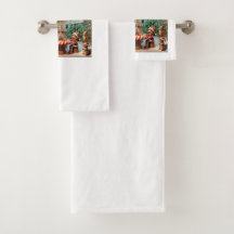 Whimsisches Weihnachtshandtuchdesign