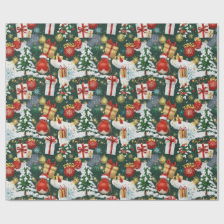 Whimsisches Weihnachtsrobustpapier Geschenkpapier