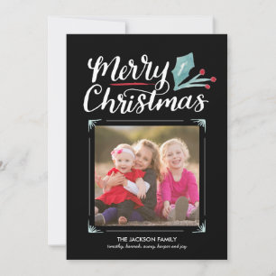 Whimsisches Weihnachtswerk Feiertagskarte