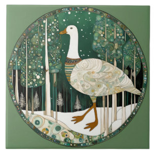 Whimsisches Wintererlebnis Fliese